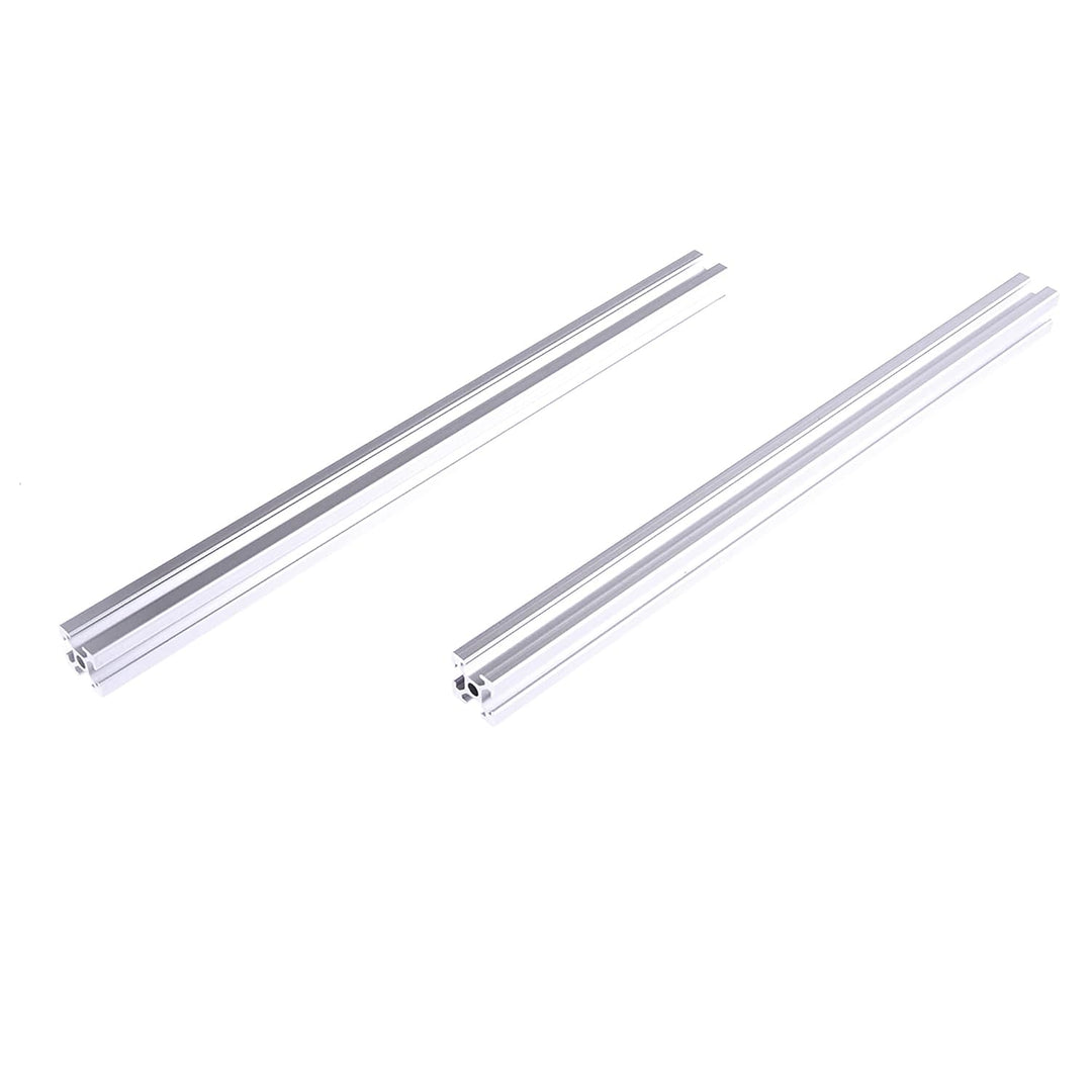 CNCMANS Aluminiumprofil Extrusions 2 Stück 800mm 2020 Alu Profil T-Typ silber eloxier Europäischer S