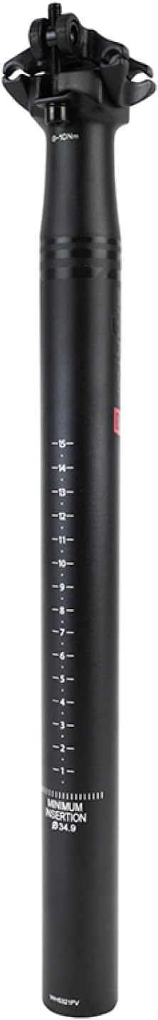 ErgoTec Unisex – Erwachsene Skalar XXL Patentsattelstütze, Schwarz, Ø 34.9 mm,400 mm