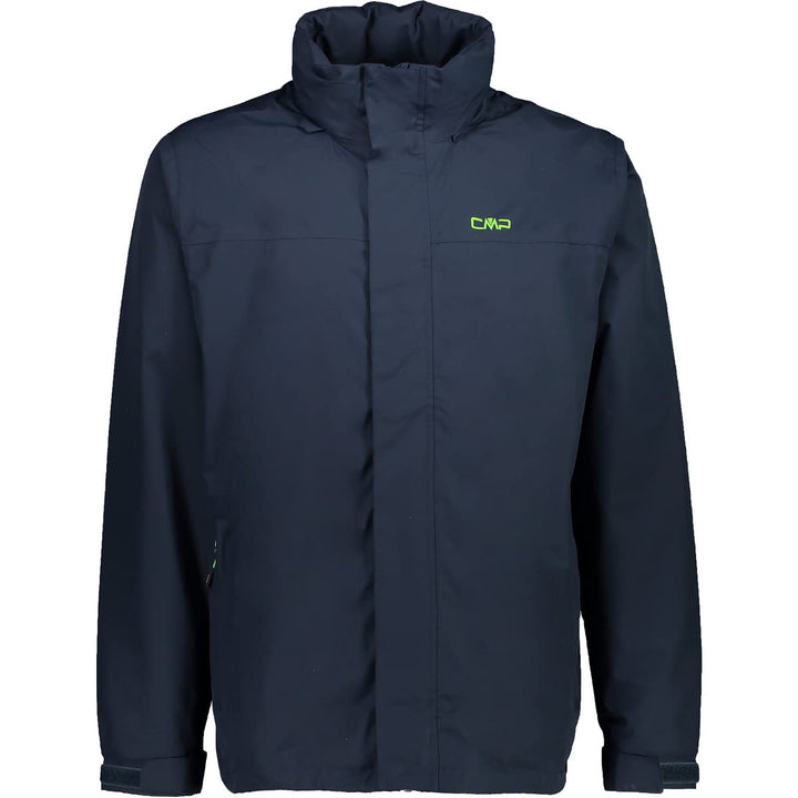 CMP Herren Hoodie Button Rain Jacke Regenjacke Hardshelljacke L Schwarz Blau, L Schwarz Blau