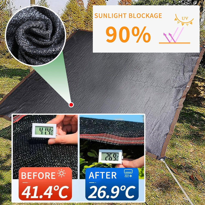 3 x 6 m Abdeckung für Hühnerstall, UV-Schutz, 90 % Sonnenschutz, Netzplane für Haustierkäfig, Kaninc