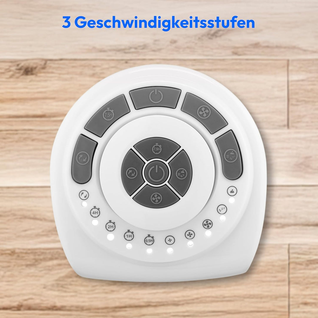 MEDION E11 TF Turmventilator mit Fernbedienung (3 Geschwindigkeitsstufen, leiser Schlafmodus, 45 Wat