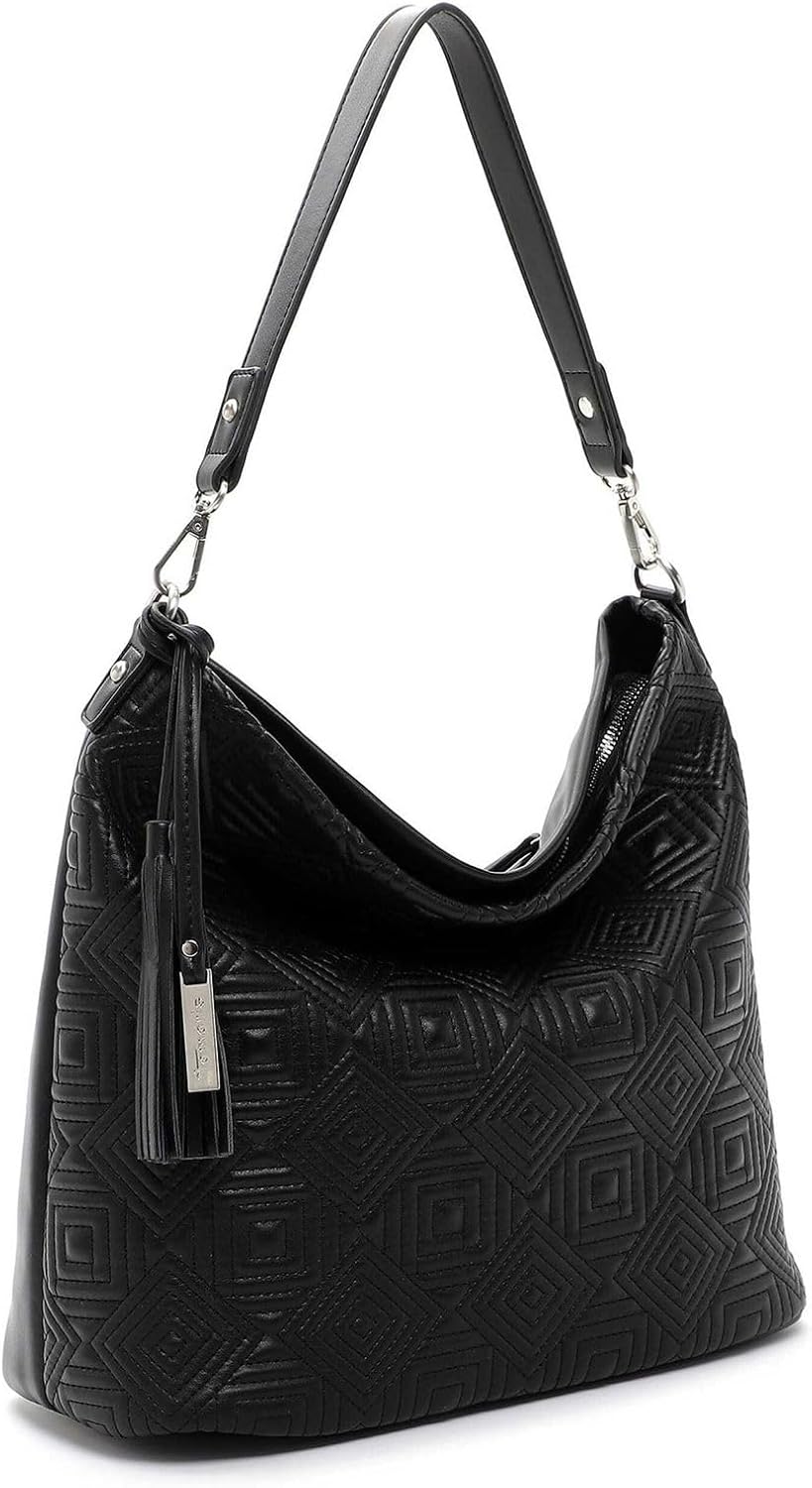 Tamaris Beutel Merle 32723 Damen Handtaschen Ornament Einheitsgrösse Black 100, Einheitsgrösse Black