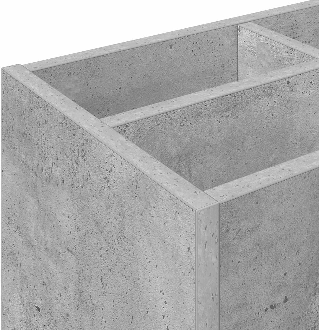 vidaXL Sonnenschirmhalter Beton Grau 65 x 24 x 50 cm Holzwerkstoff, Flur-Aufbewahrung, rechteckiger