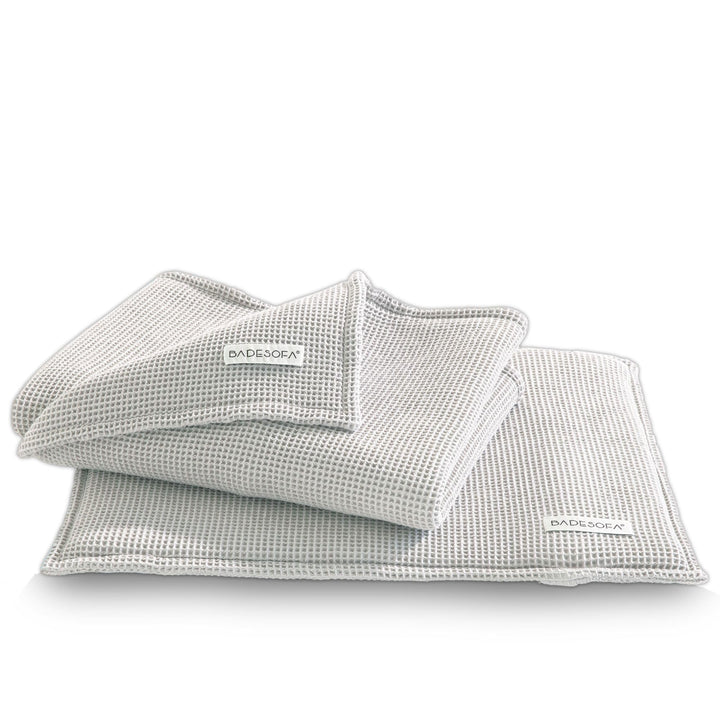 SAUNASOFA® Sauna-Set aus Bio-Baumwolle | Hitzebeständig & waschbar | Made in EU | 1 Sauna-Kissen 40x