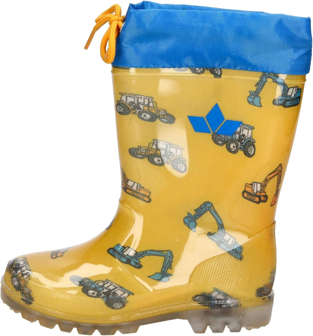 Lico Unisex Kinder Power Blinky Gummistiefel 34 EU Gelb Blau, 34 EU Gelb Blau