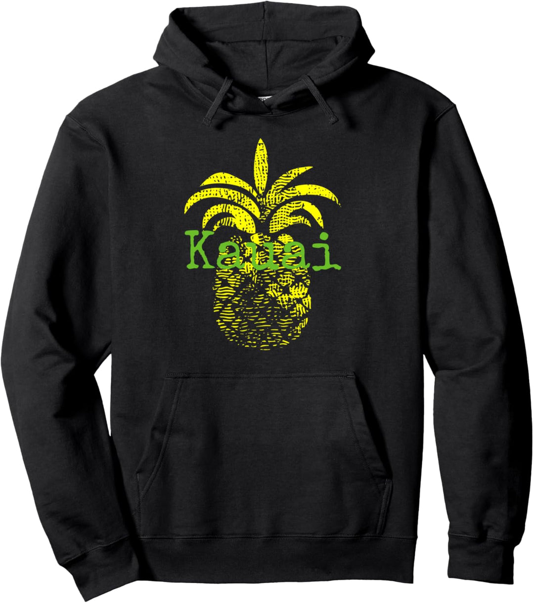 Kauai Pineapple Hawaii Beach Travel Tropical Pullover Hoodie