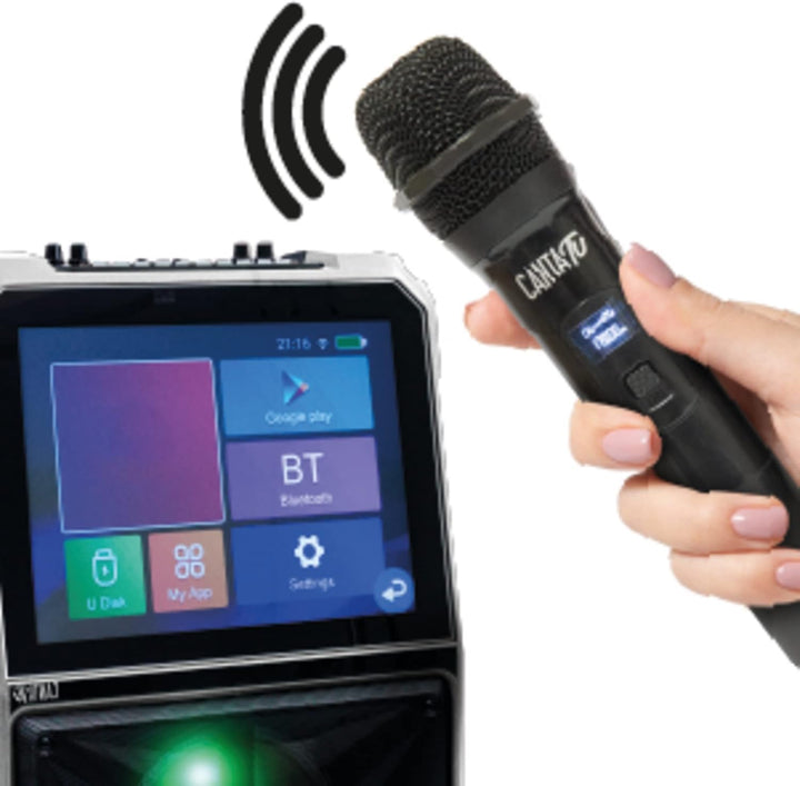 Canta Tu Kabelloses Bluetooth-Mikrofon, Karaoke-Mikrofon, Reichweite 10 Meter, einfache Verbindung,