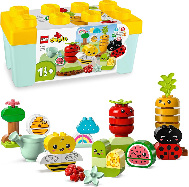 LEGO 10984 DUPLO My First Biogarten Bausteine-Box, Lernspielzeug für Kleinkinder ab 1,5 Jahren, mit