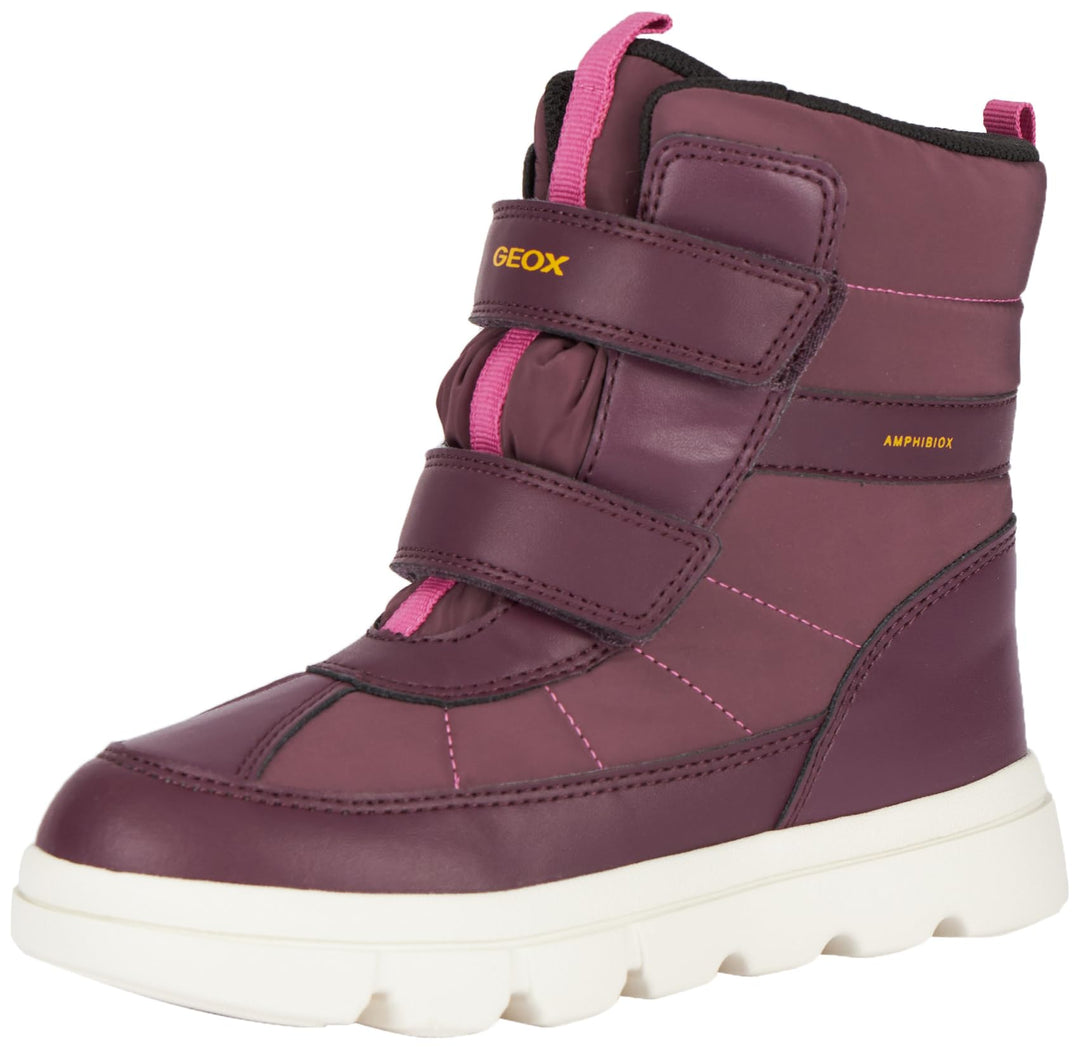 Geox Mädchen J Willaboom Girl B A Ankle Boot 30 EU Prune, 30 EU Prune