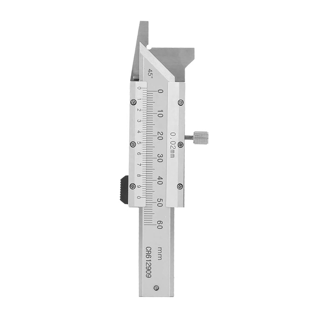 YWBL-WH Fasenmessgerät-Lineal, Messschieber aus Edelstahl, 0–50 Mm, Mechanisches Ablesewerkzeug für