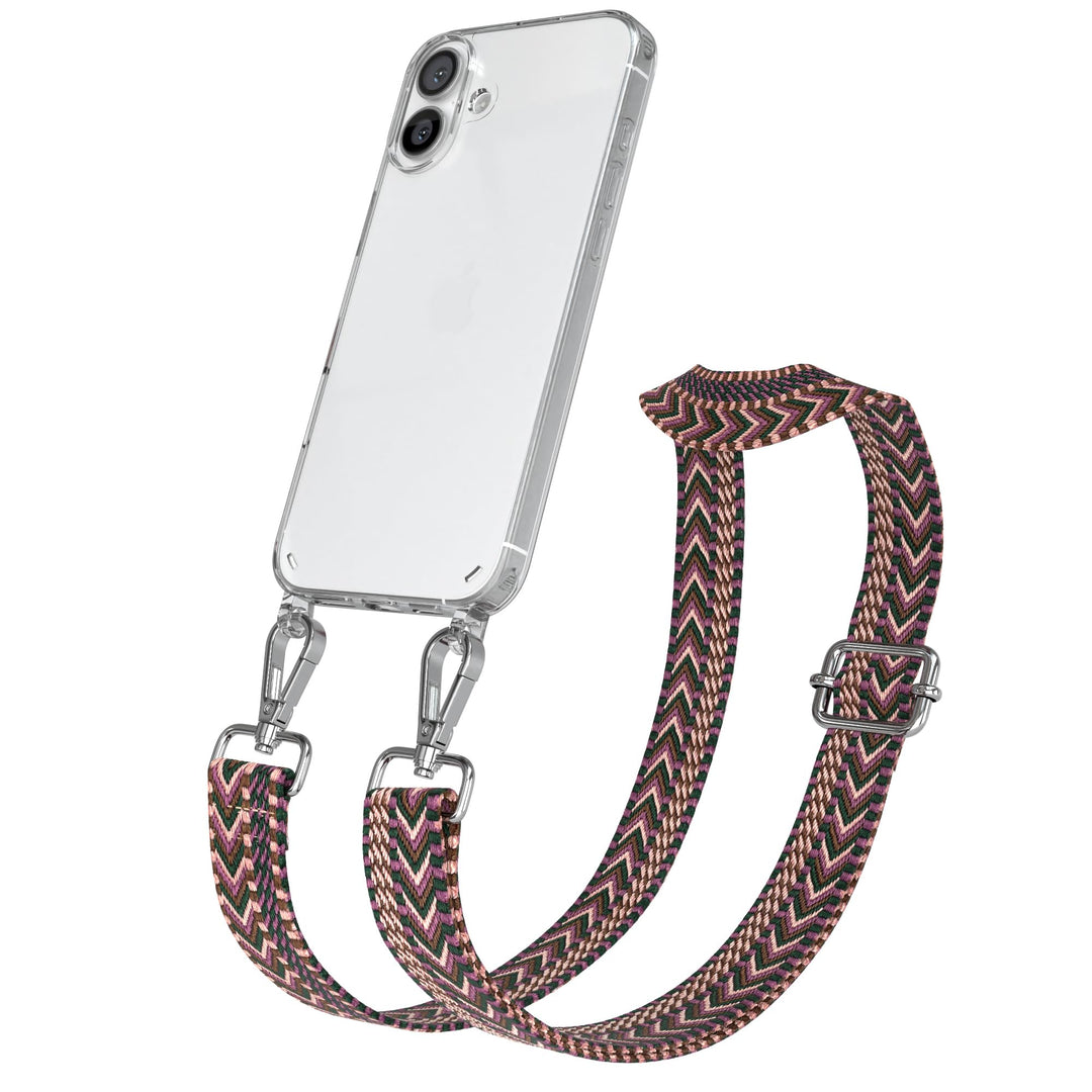EAZY CASE Handykette - Verstellbares Taschenband kompatibel mit iPhone 16 Plus, Schulterriemen, Hand