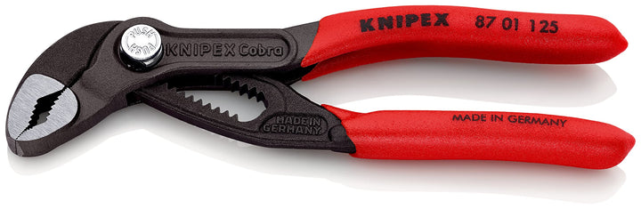 KNIPEX Cobra, Mini-Wasserpumpenzange | Rohrzange, klein, Chrom-Vanadium, atramentiert, 125 mm (SB-Ka
