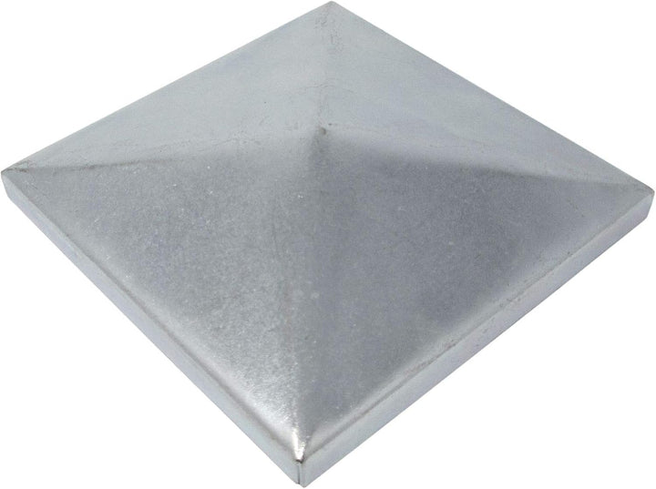 10 x SO-TOOLS® Pfostenkappe Pyramide Stahl verzinkt Abdeckkappe für Pfosten 100 x 100 mm 100 x 100 m