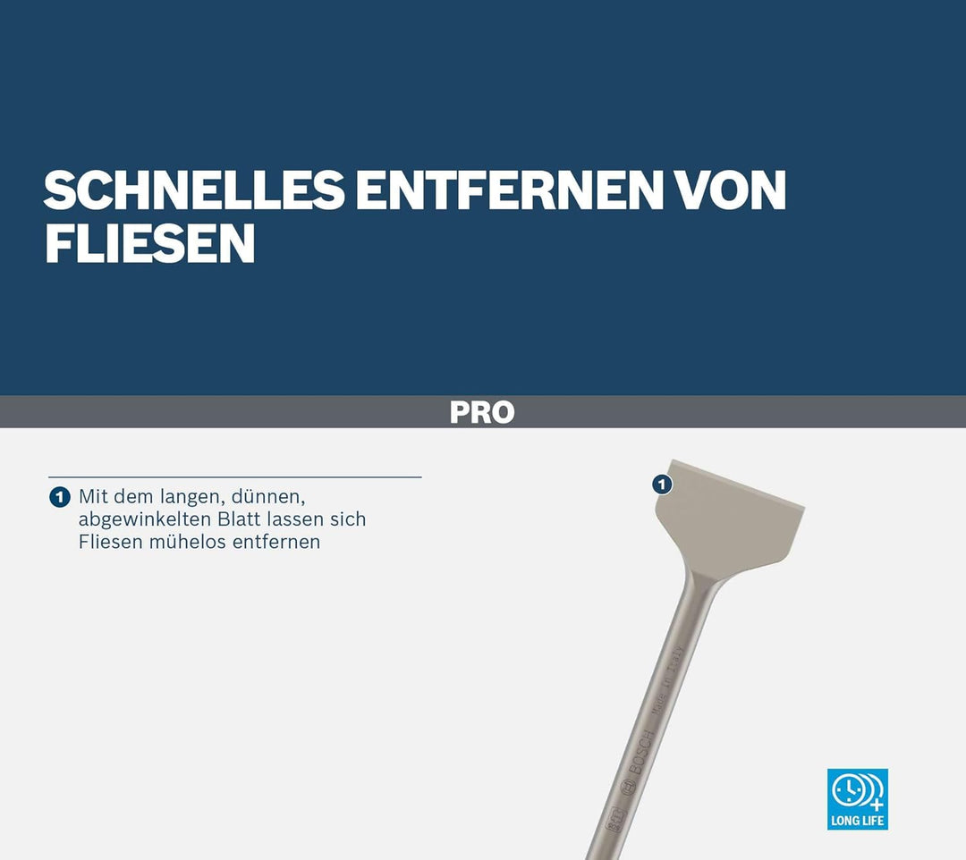 Bosch Professional 1618601019 Fliesenmeissel SDS-max , 300 X 80 mm