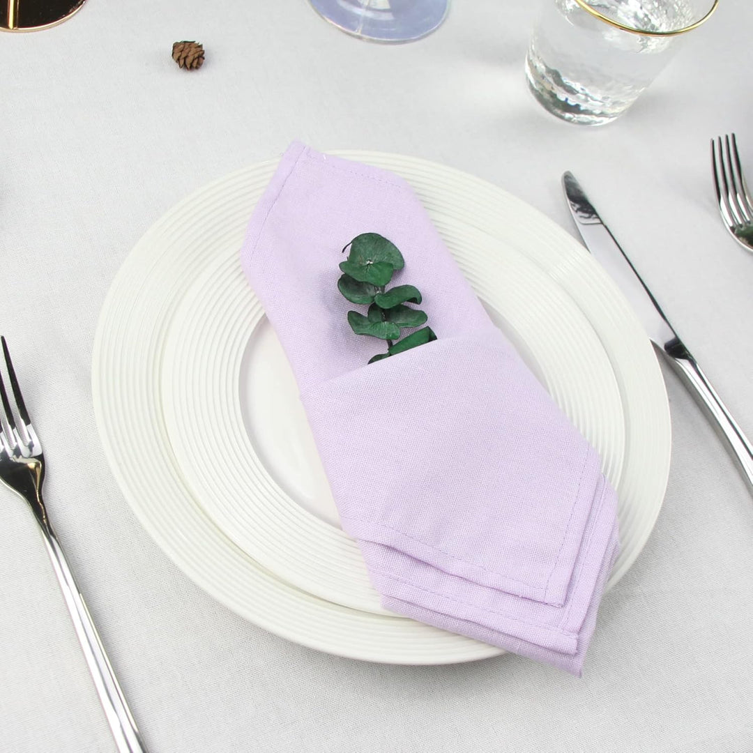 weich Polyester -Leinen gemischt Abendessen Cloth Servietten, 12 Stück (40 x 40 cm), für Veranstaltu