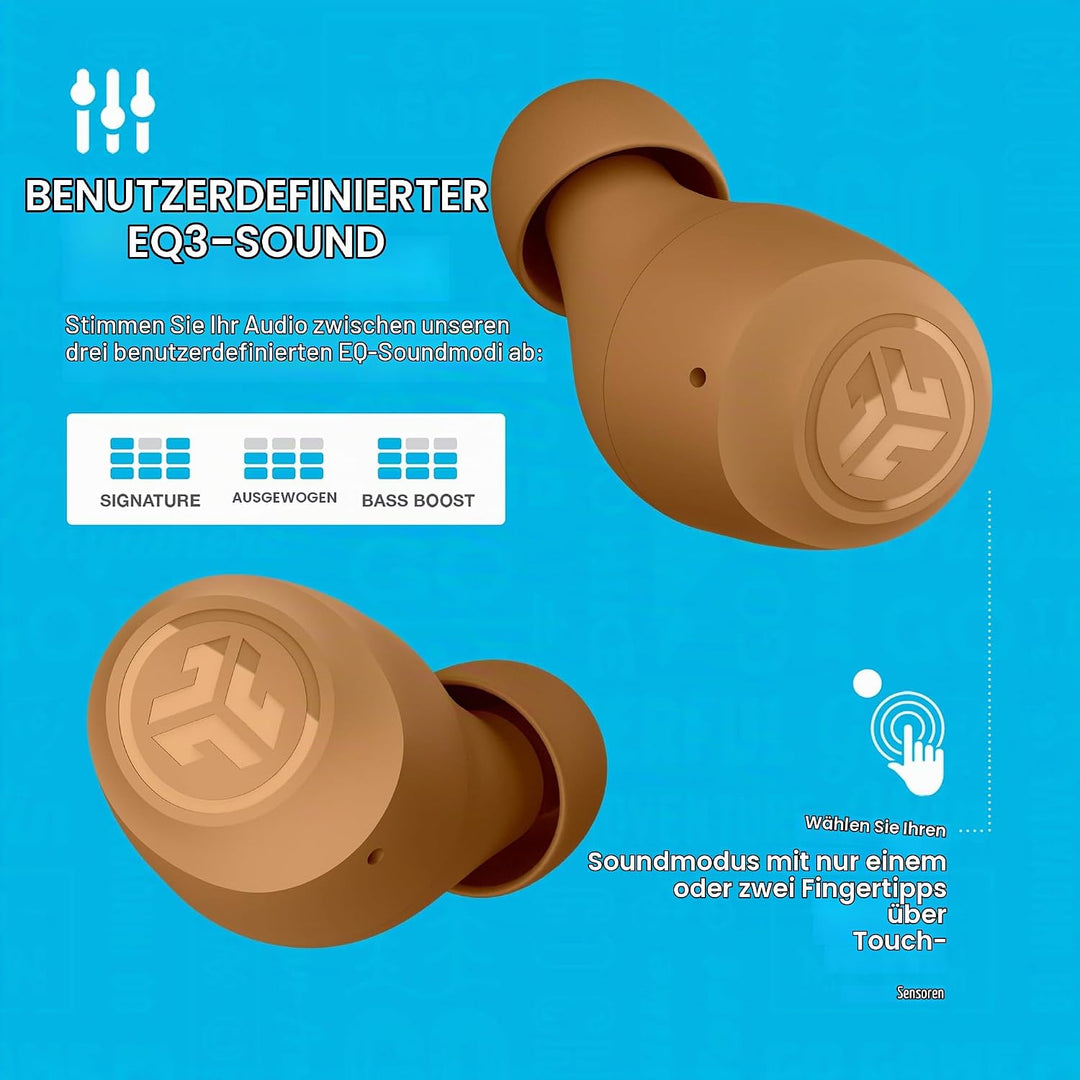 JLab Go Air Pop+ In Ear Kopfhörer kabellos Bluetooth, True Wireless Kopfhörer, 35+ Std Headphones, k
