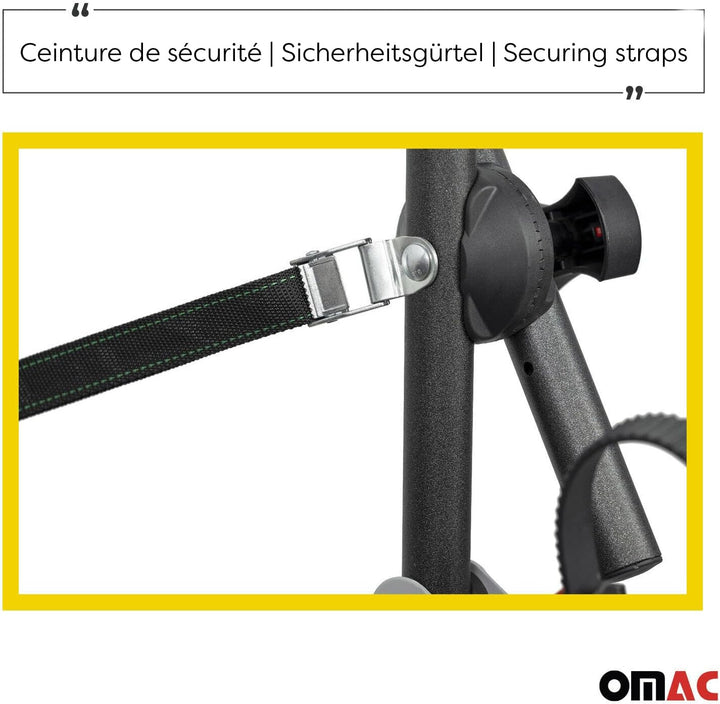 Menabo Fahrradträger 2 Fahrräder kompatibel mit VW Tiguan/Allspace 2007-2025 Alu Silber Schwarz Tigu
