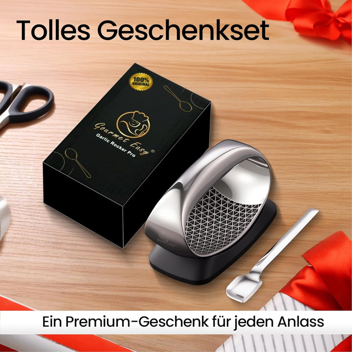 Knoblauchpresse – Knoblauch Wippe mit innovativer 3D-Schneidefunktion | Müheloses Pressen & Einfache