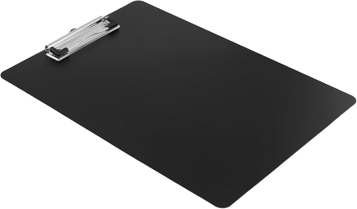 FUNSUEI 15 Stück Kunststoff Klemmbrett A4, 31,5 x 22,5cm Schwarz Schreibbrett für Büro, Lager