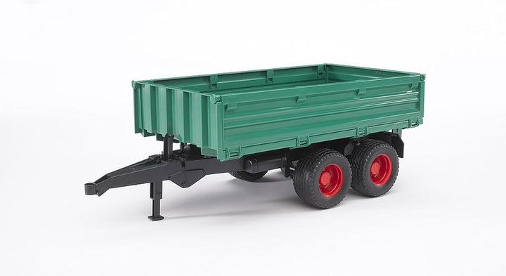 bruder 02010 - Tandemachs-Transportanhänger mit Aufsteckbordwand - 1:16 Kippanhänger Bordwandanhänge