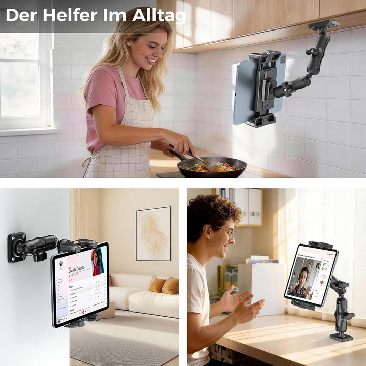 OHLPRO Tablet Halterung Auto, Halterung Auto für iPad 360° Drehbare Verstellbare, Tablet Autohalteru