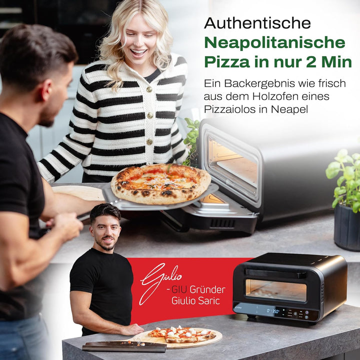 GIU Elektrischer Pizzaofen - Starker Elektro-Ofen für neapolitanische Pizza | Backofen, Pizzaofen, e