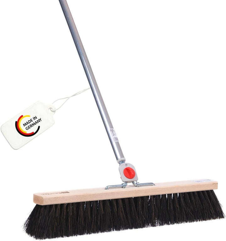 BawiTec Echt Arengabesen Breite 50cm 4-Loch Wechselsystem mit Stiel Länge 145cm nass- öl-beständig A