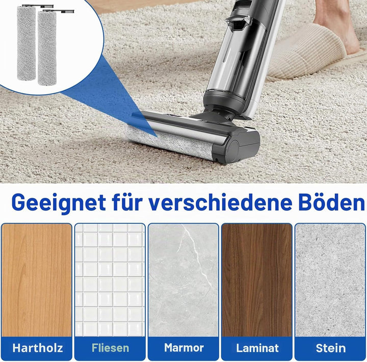 Fixbetter Ersatzbürstenrolle und HEPA-Filter passend für Tineco Floor One S5 Combo Akku-Nass- und Tr