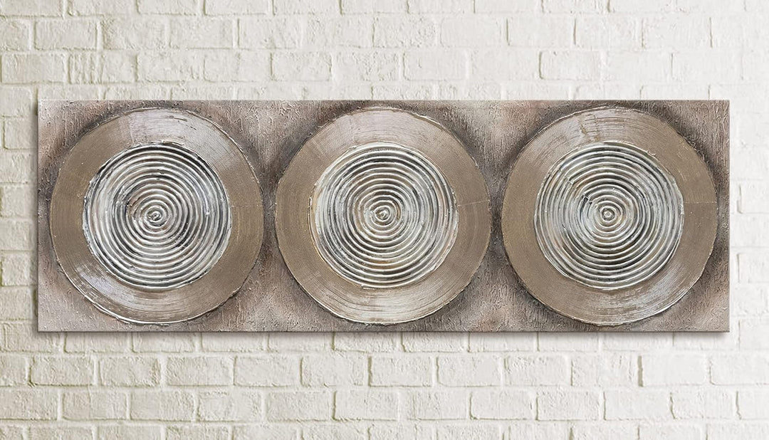 YS-Art Abstrakt Acryl Gemälde auf Leinwand Balance II handgemalt Wandbilder Wohnzimmer modern Wohnde
