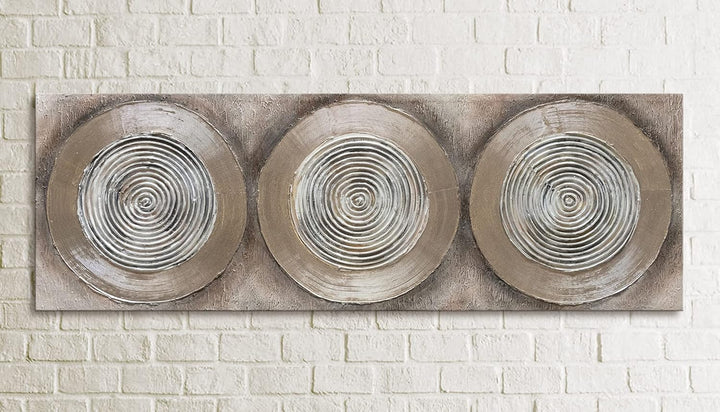 YS-Art Abstrakt Acryl Gemälde auf Leinwand Balance II handgemalt Wandbilder Wohnzimmer modern Wohnde