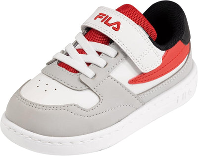 FILA Unisex Kinder Fxventuno Velcro Tdl Sneaker 22 EU Gray Violet Fila Red, 22 EU Gray Violet Fila R