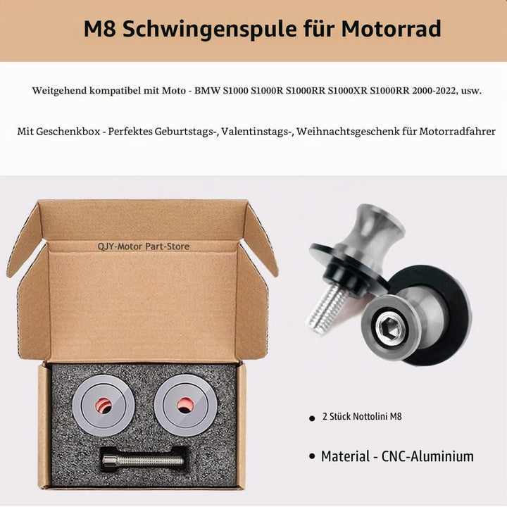 2pcs Montageständer Racingadapter M8*1,5 Bobbins CNC Ständeraufnahme Für S1000R S1000RR S1000XR S100