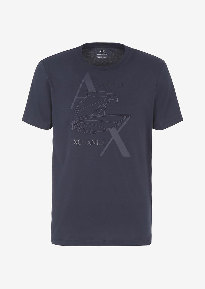 Armani Exchange Herren Regular Fit Ax Eagle Tee T-Shirt S Navy, S Navy