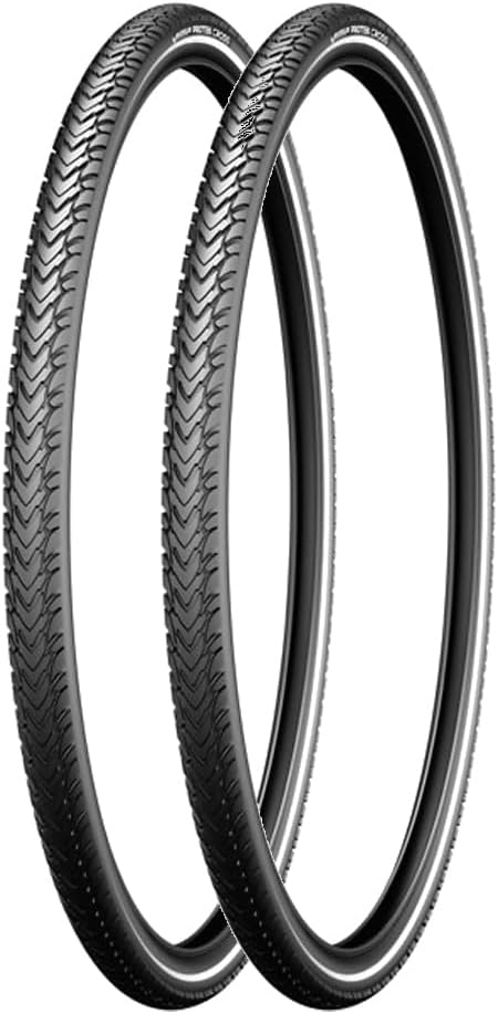 2 Stück 28 Zoll Protek Cross Fahrrad Reifen 37-622 Pannenschutz 28x1.4 Reflexstreifen