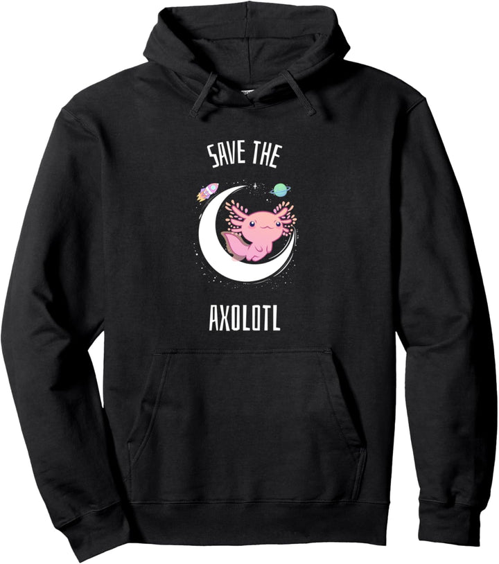 Axolotl Salamander Cute Save Gift Pullover Hoodie