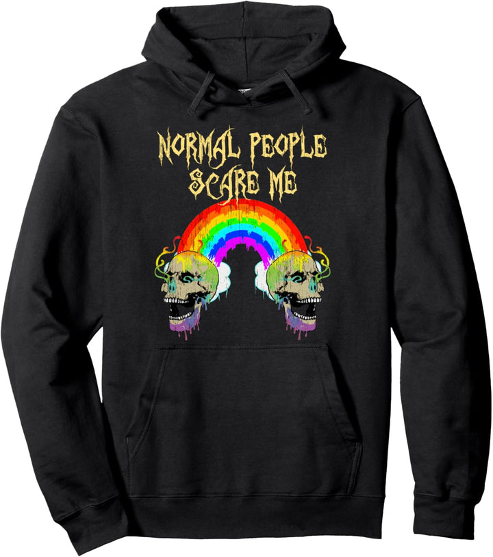 pastell goth horror normal people scare me me Pullover Hoodie