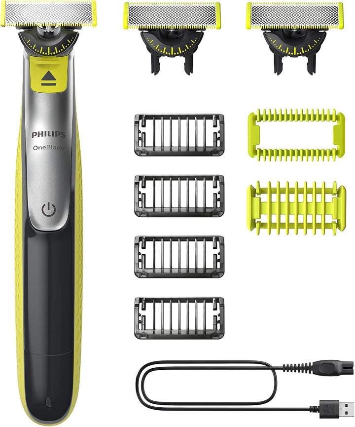 Philips OneBlade 360 Face & Body - Elektrischer Bartschneider, Rasierer und Bodygroomer zum Trimmen,