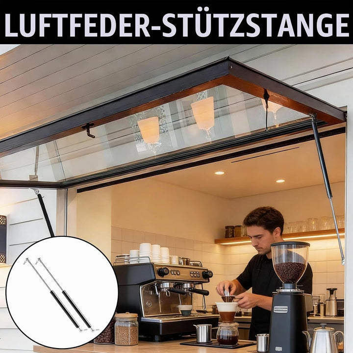 Gasdruckfeder 380mm 200N 20kg (2 Stück) – Gasdruckdämpfer Universelle Schwerlast Gasdruckfedern mit
