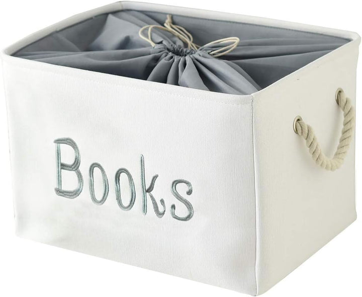 INough Bücher Aufbewahrungsbox Aufbewahrungskorb für Kinder, Kallax Boxen Bücherkorb Kinder gross Au