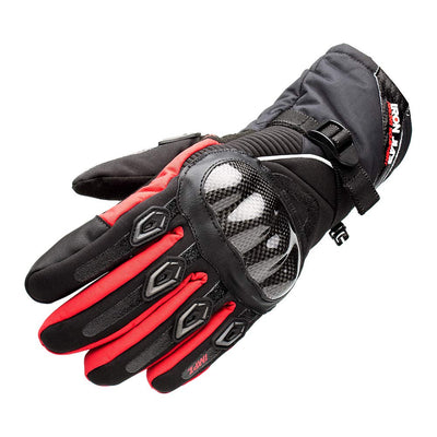 BORLENI Winter Motorradhandschuhe Herren, Motorrad Handschuhe Herr Warm Winterhandschuhe Wasserdicht