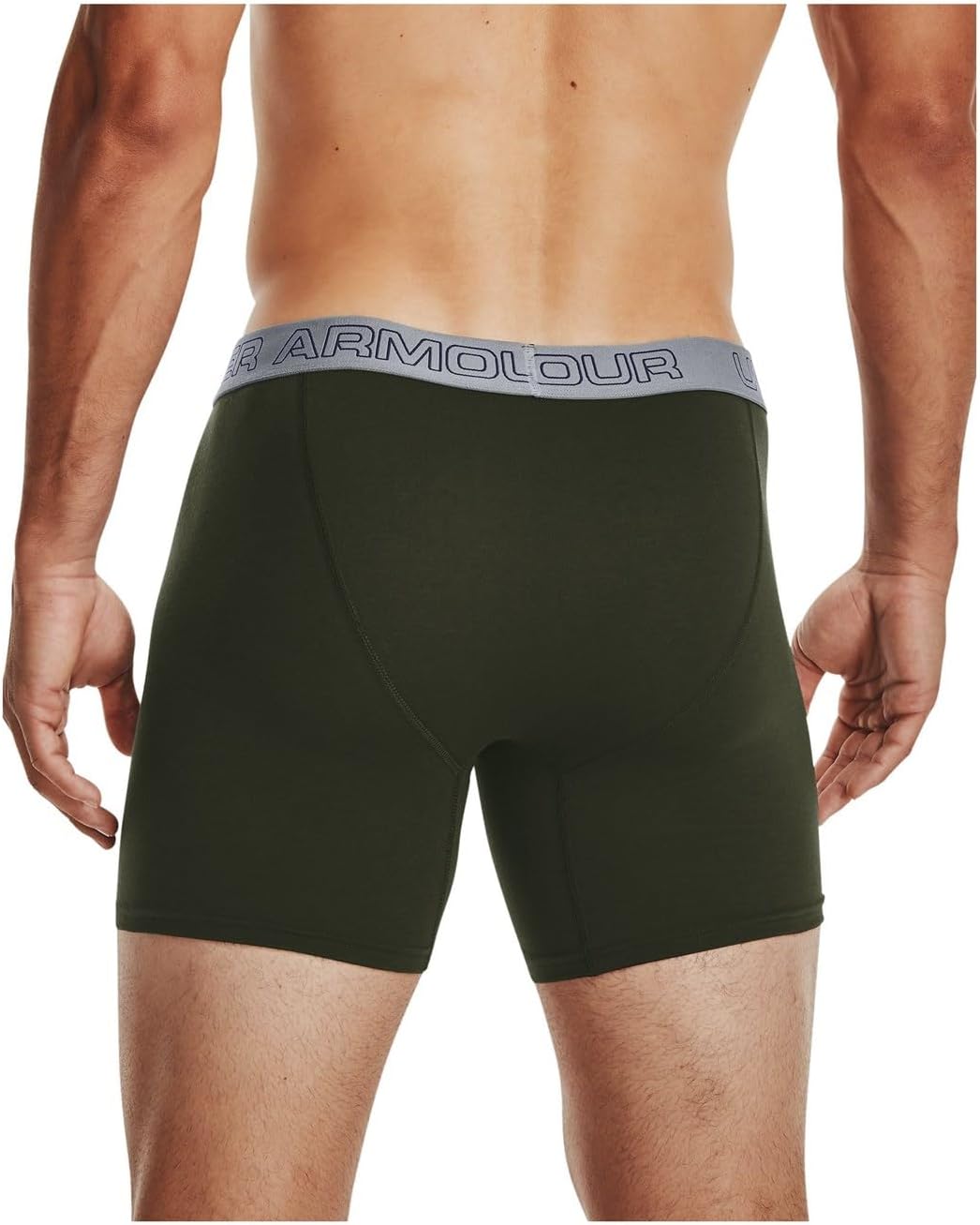 Under Armour Herren Boxer Jock, Stretch-Baumwolle, 15,2 cm, 3 Stück 4XL Armee/Marineblau/Stahl, 4XL