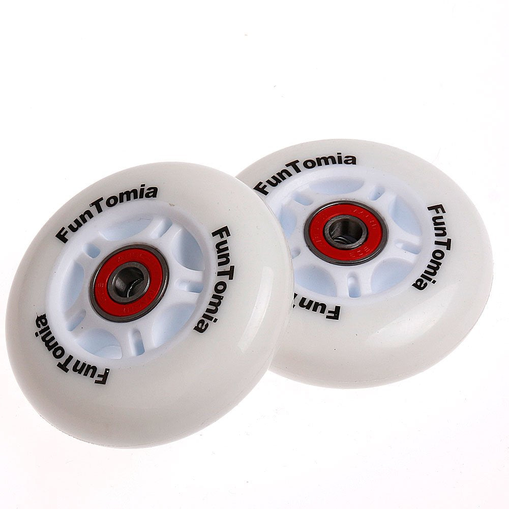 2X FunTomia Rollen für Waveboard inkl. ABEC-9 Kugellager/Rollen Ersatzrollen