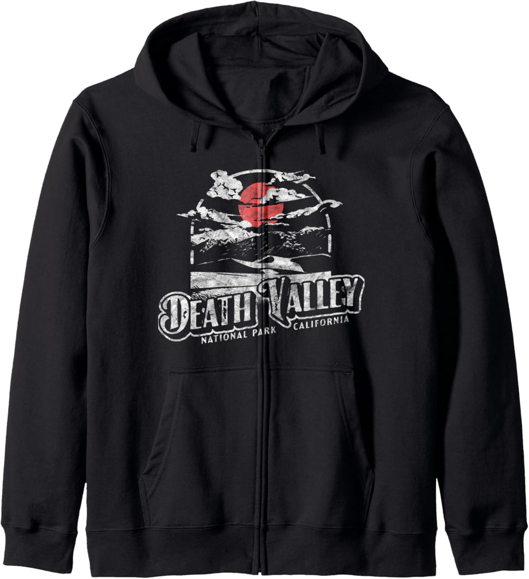 Death Valley National Park Vintage Distressed California 80s Kapuzenjacke