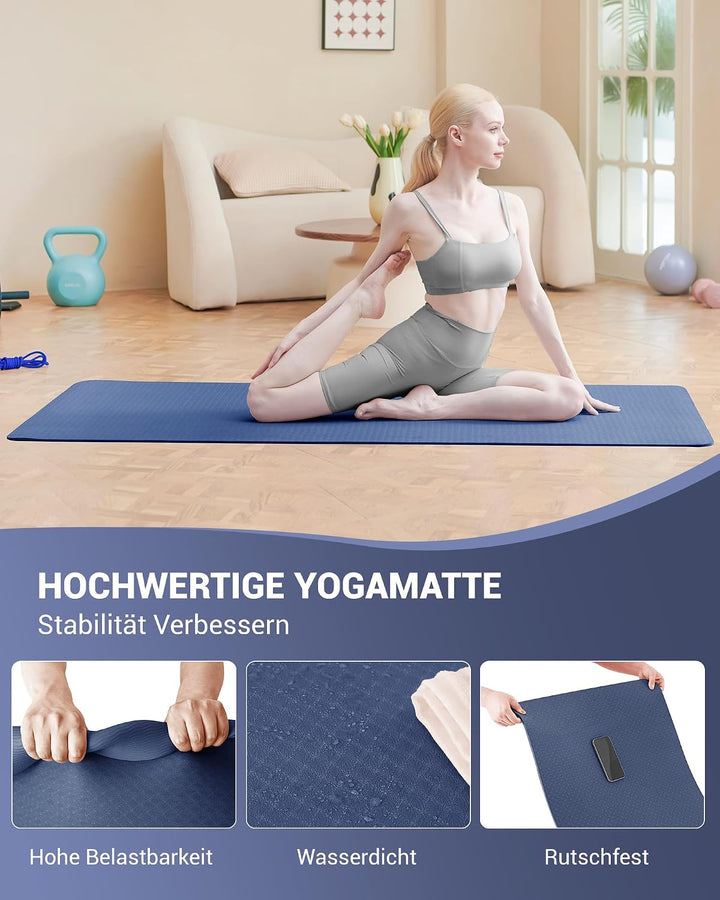 Good Nite Yogamatten Für Frauen Rutschfeste Strukturierte Oberflächen Gymnastikmatte Yoga Matte Dick