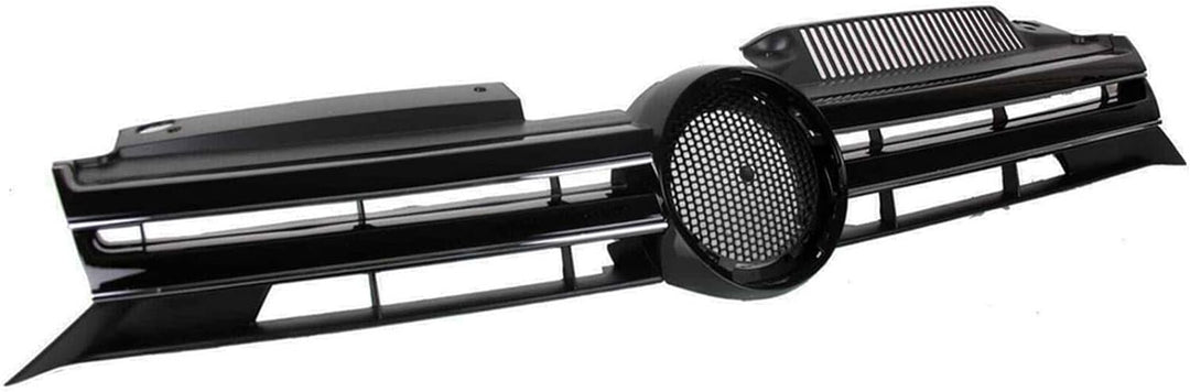 BandelOne enthält Sport Grill Kühlergrill Rippen Schwarz Glänzend Glanz für Golf 6 VI R-Line