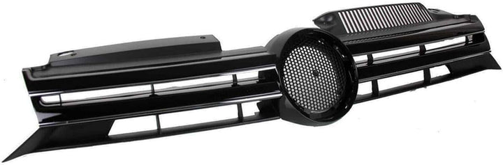 BandelOne enthält Sport Grill Kühlergrill Rippen Schwarz Glänzend Glanz für Golf 6 VI R-Line