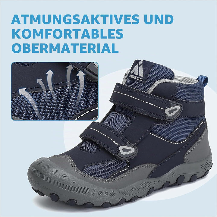 Mishansha Kinder Wanderschuhe rutschfest Leicht Trekking Wanderstiefel für Jungen Mädchen Gr.24-38 2