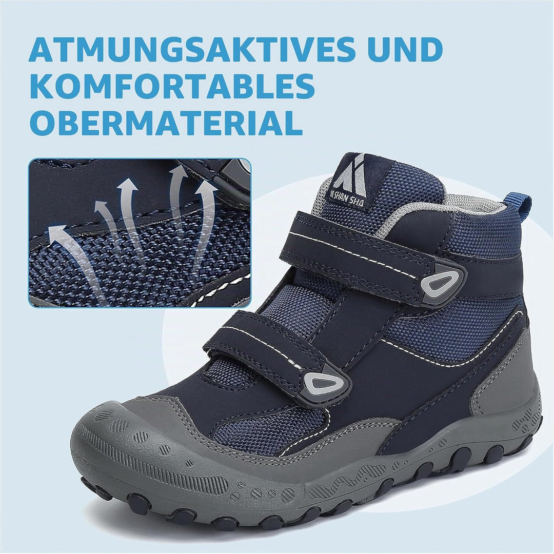 Mishansha Kinder Wanderschuhe rutschfest Leicht Trekking Wanderstiefel für Jungen Mädchen Gr.24-38 K