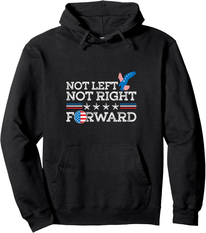 Not Left Not Right Forward Andrew Yang 2020 Election Gift Pullover Hoodie