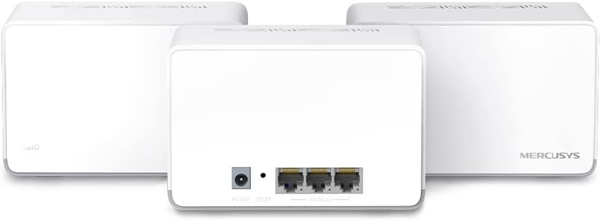 Mercusys AX1800 Whole Home Mesh Wi-Fi 6 System, Abdeckung bis zu 550 m², verbindet bis zu 150 Geräte